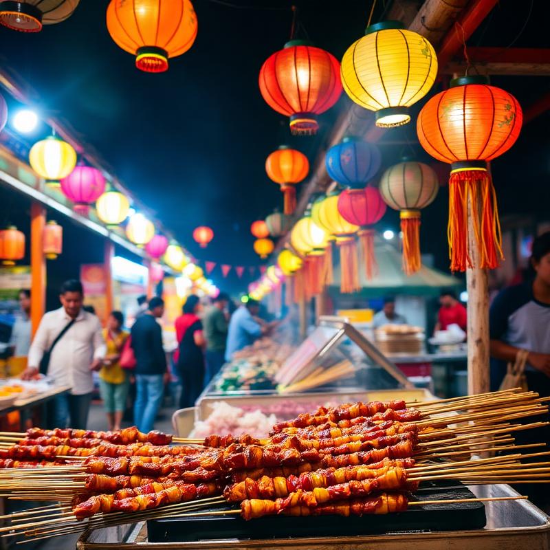 Pasar kuliner malam Indonesia